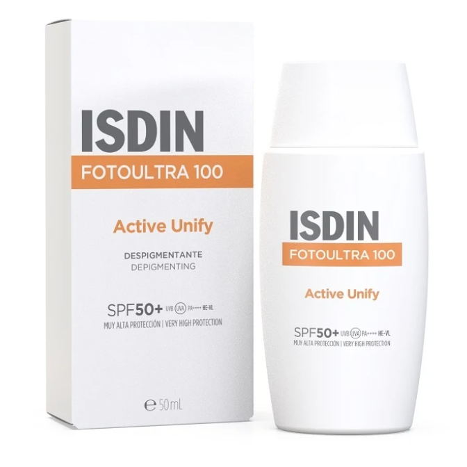 ISDIN FotoUltra 100 Active Unify SPF 50+ Fluido Alta Protezione 50 ml